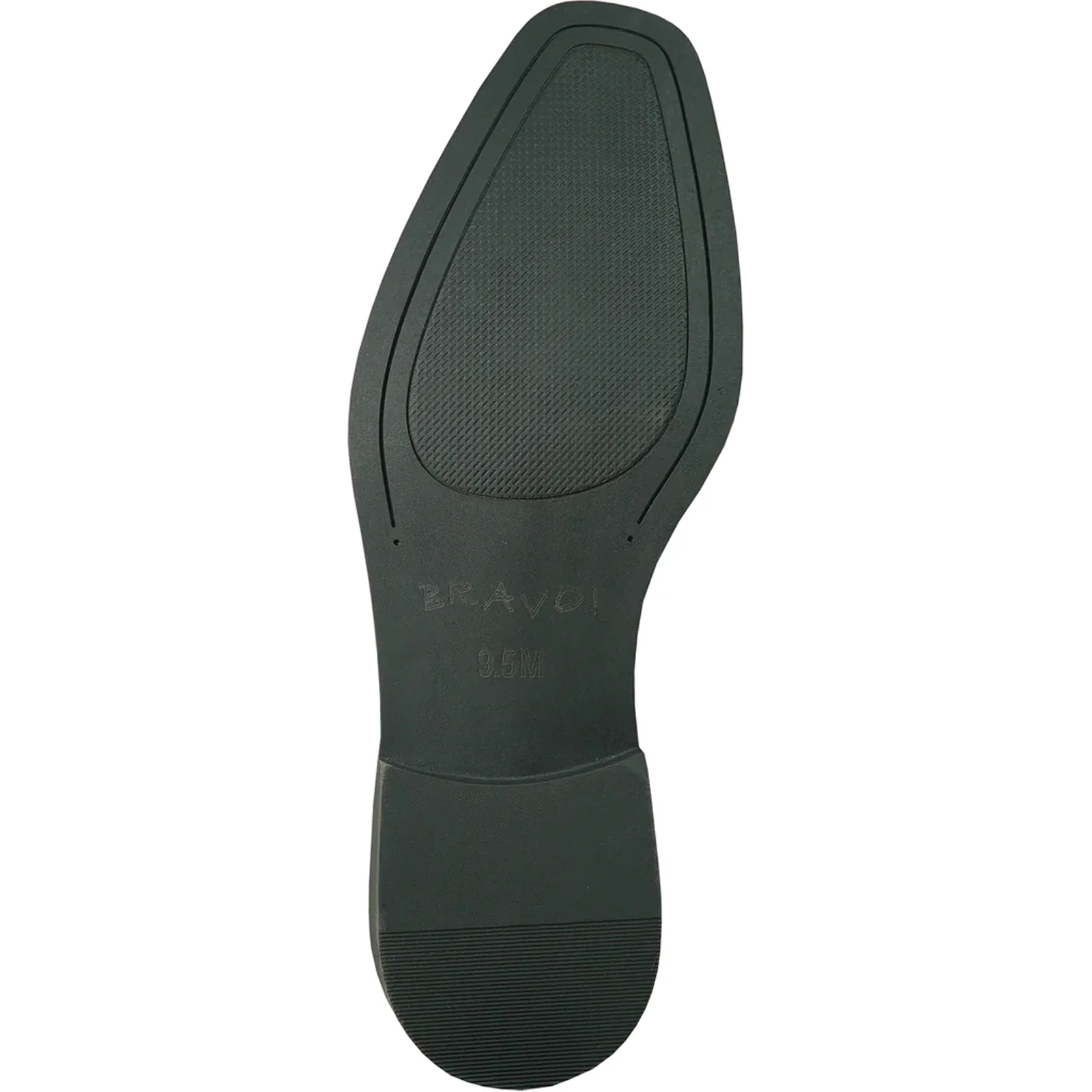 Mens Antique Cap Toe Lace Up Oxford Dress Shoe in Black - Image 7