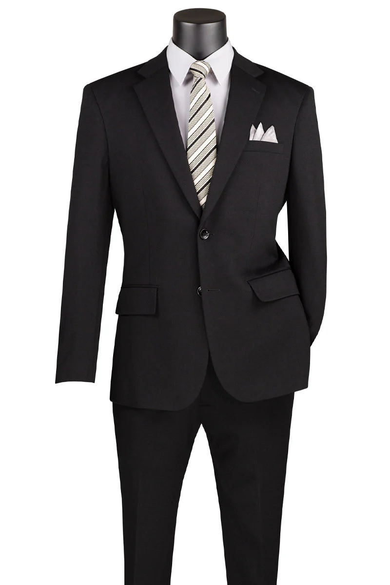 Men's Basic Slim Fit Ultra Stretch Wedding Suit in Ivory Off White