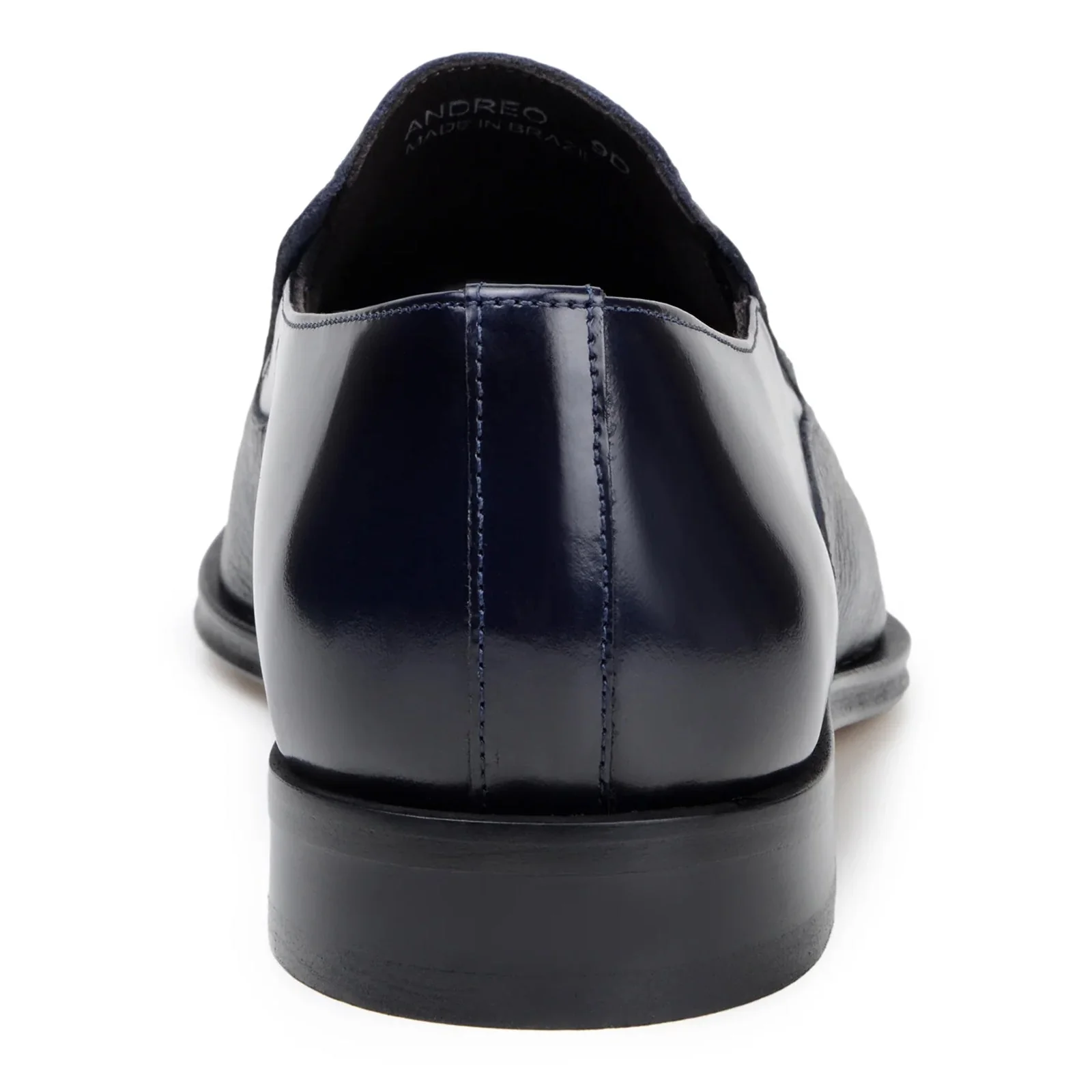 Men's Belvedere Andreo Italian Deerskin & Nappa Leather Cap Toe Slip On Loafer in Navy - Image 6