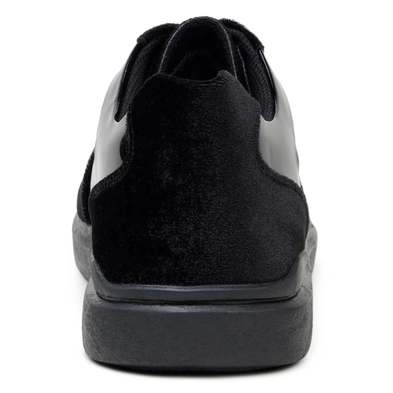 Men's Belvedere Edmound Velvet & Patent Leather Tuxedo Dress Sneaker in Black - Image 6