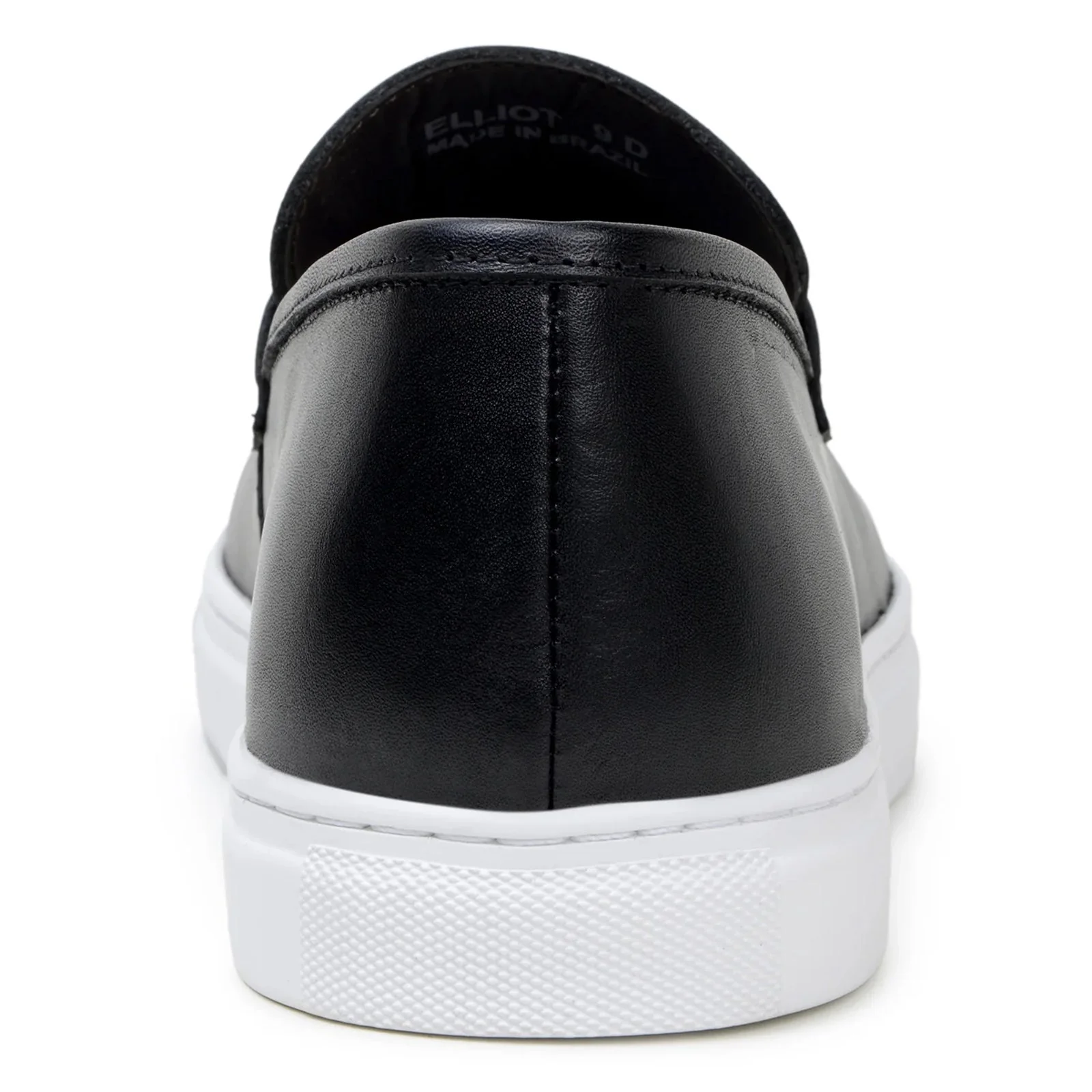Men's Belvedere Elliot Nappa Leather Casual Slip On Penny Loafer in Black - Image 5