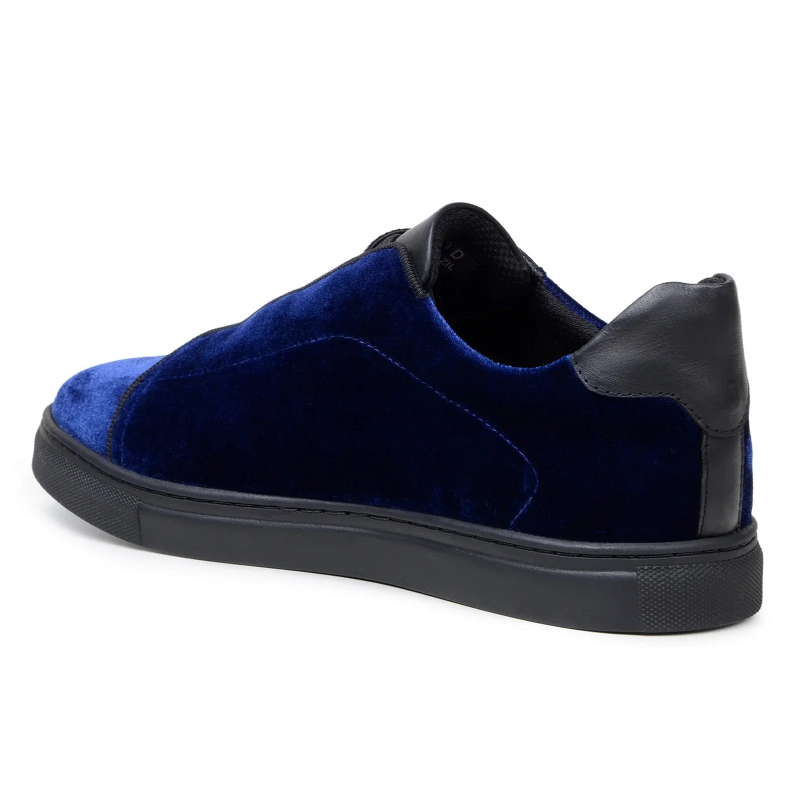Men's Belvedere Eros Velvet Dress Sneaker in Midnight Blue - Image 4