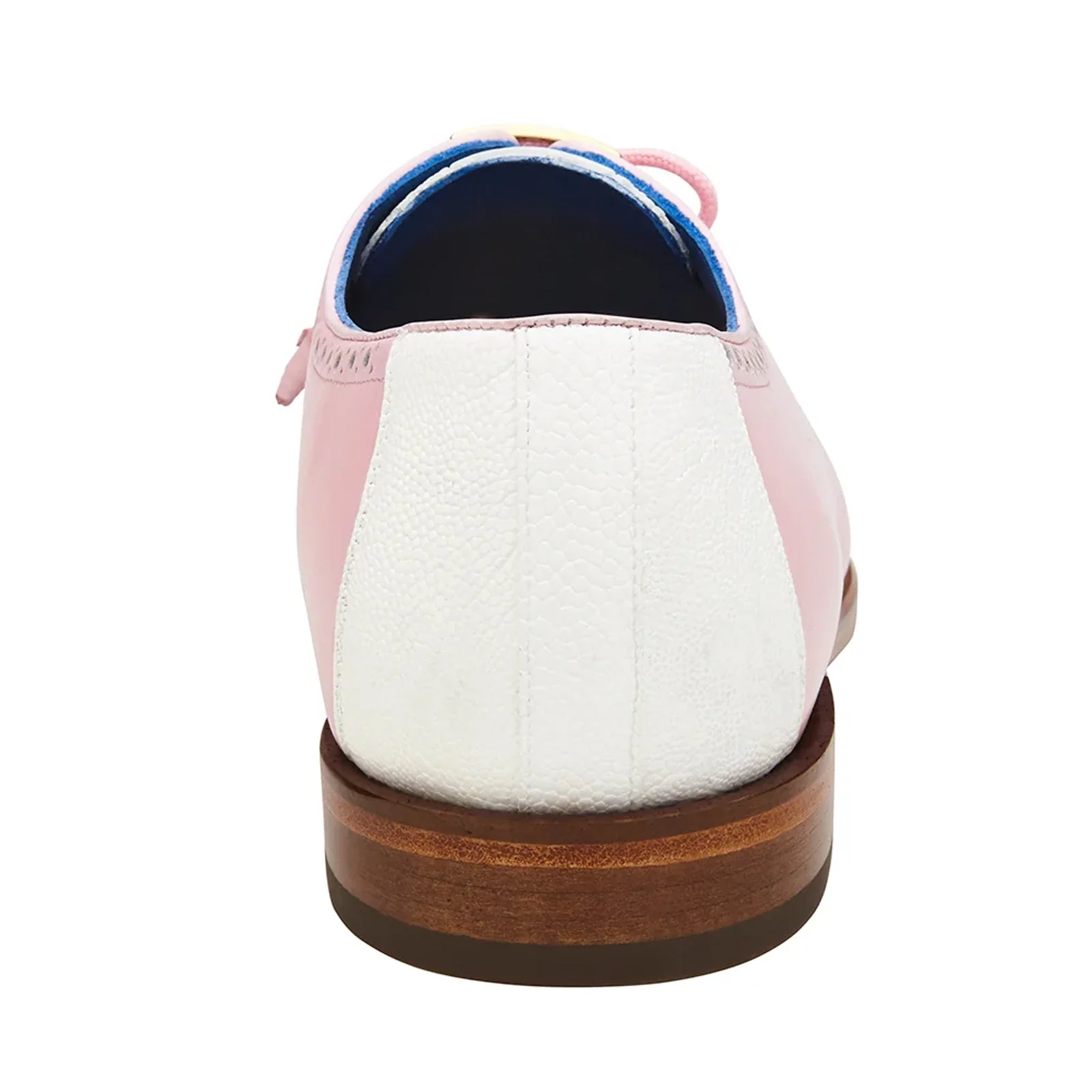 Men's Belvedere Etore Dress Shoe in Pink & White CLOSEOUT SIZE 9 | 9.5 - Image 5