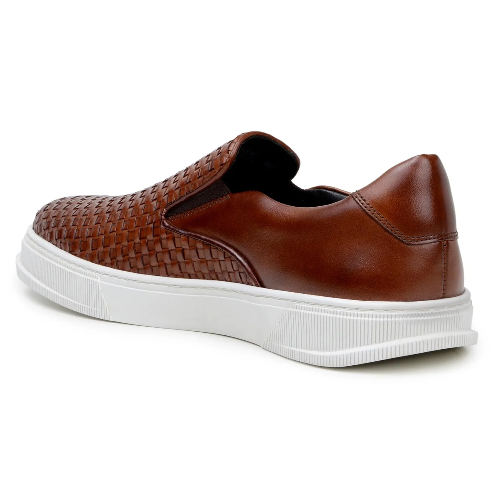 Men's Belvedere Fernando Quilted Leather Slip on Dress Sneaker in Tan - Image 4