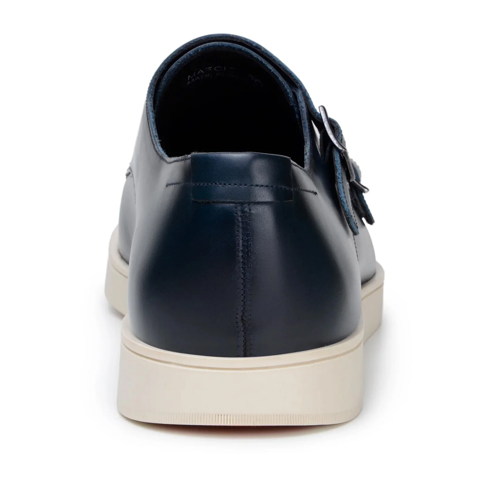 Men's Belvedere Marcio Nappa Leather Double Monkstrap Casual Dress Shoe in Navy - Image 5