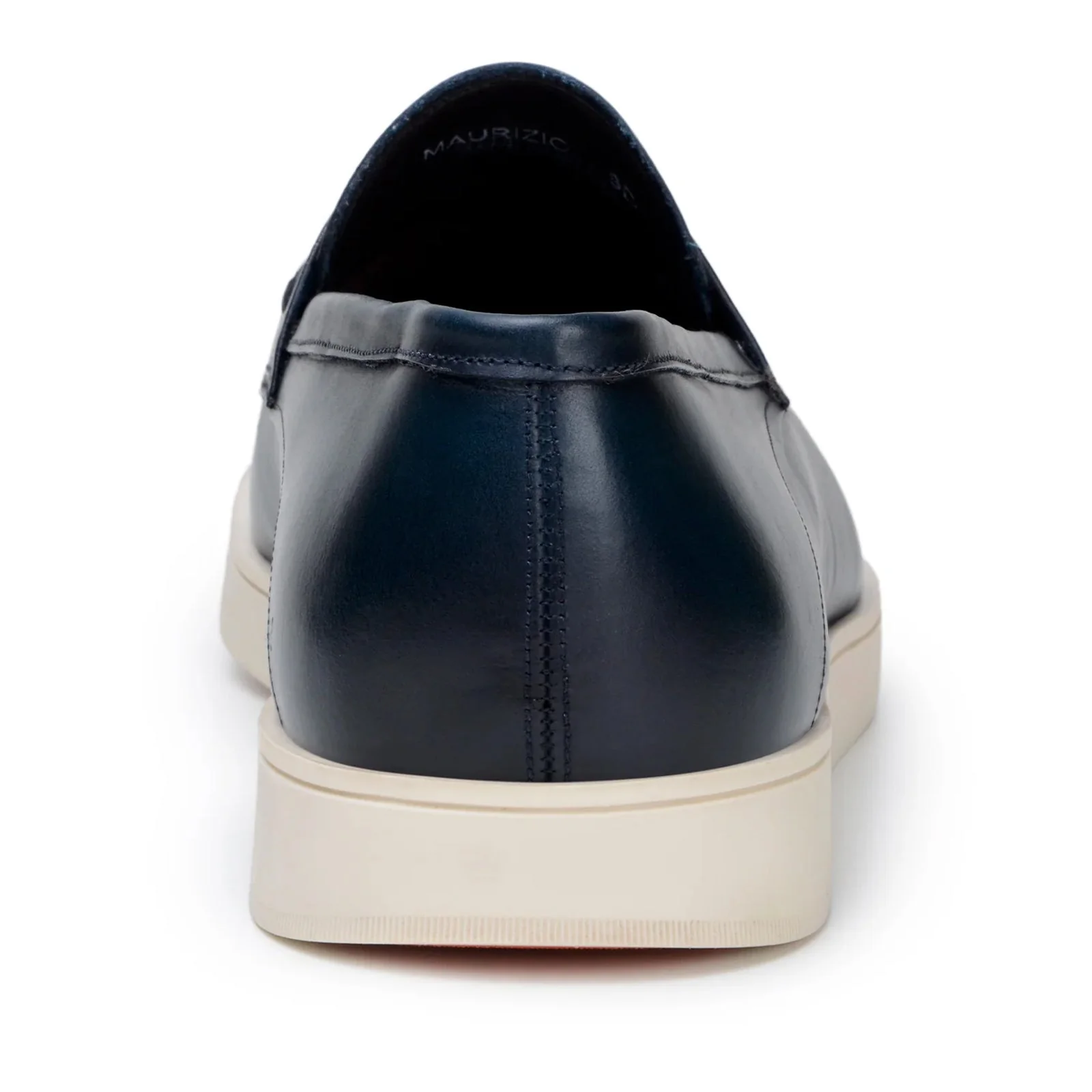Men's Belvedere Maurizio Nappa Leather Casual Penny Loafer in Navy - Image 4