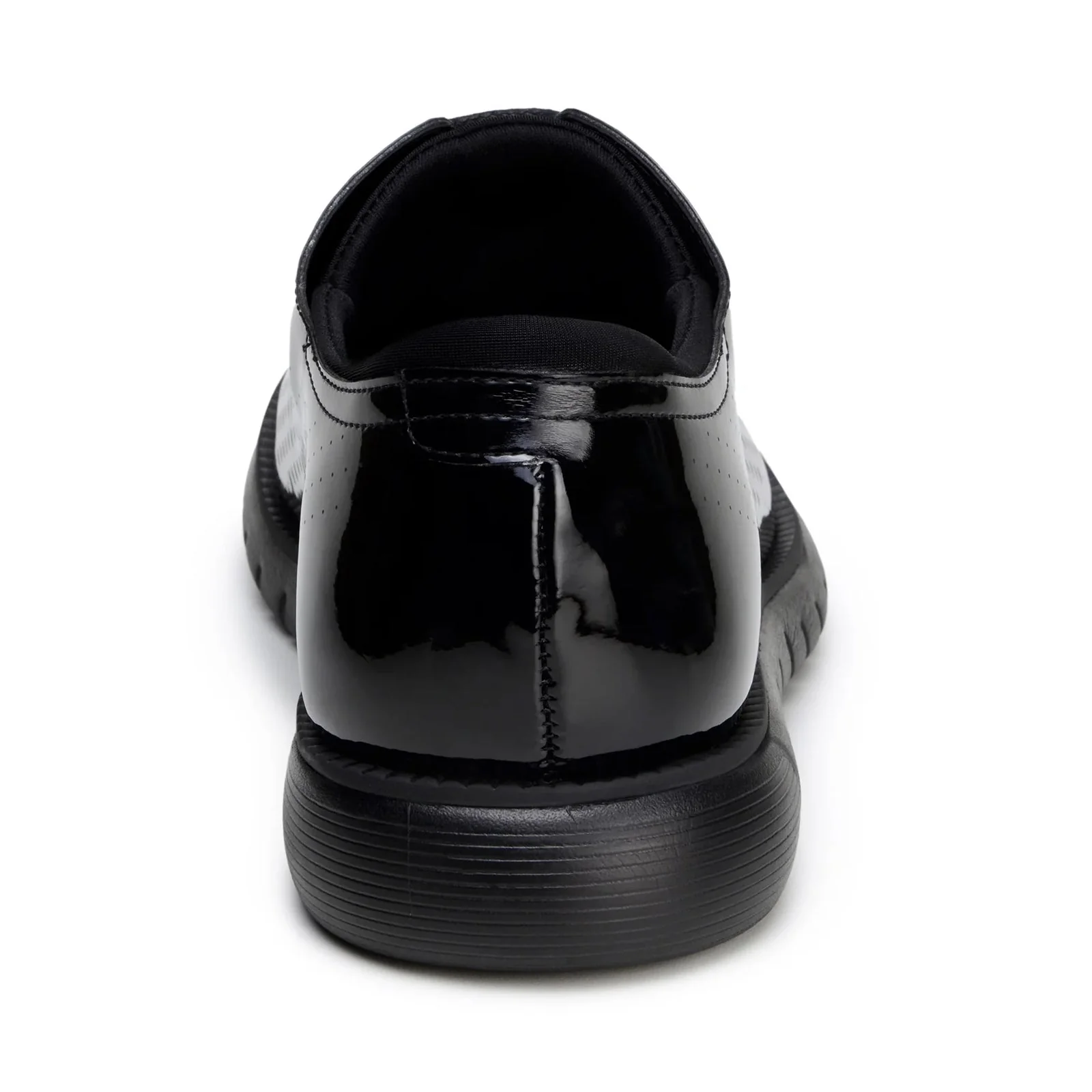 Men's Belvedere Maxim Patent Leather Tuxedo Dress Sneaker in Black - Image 4