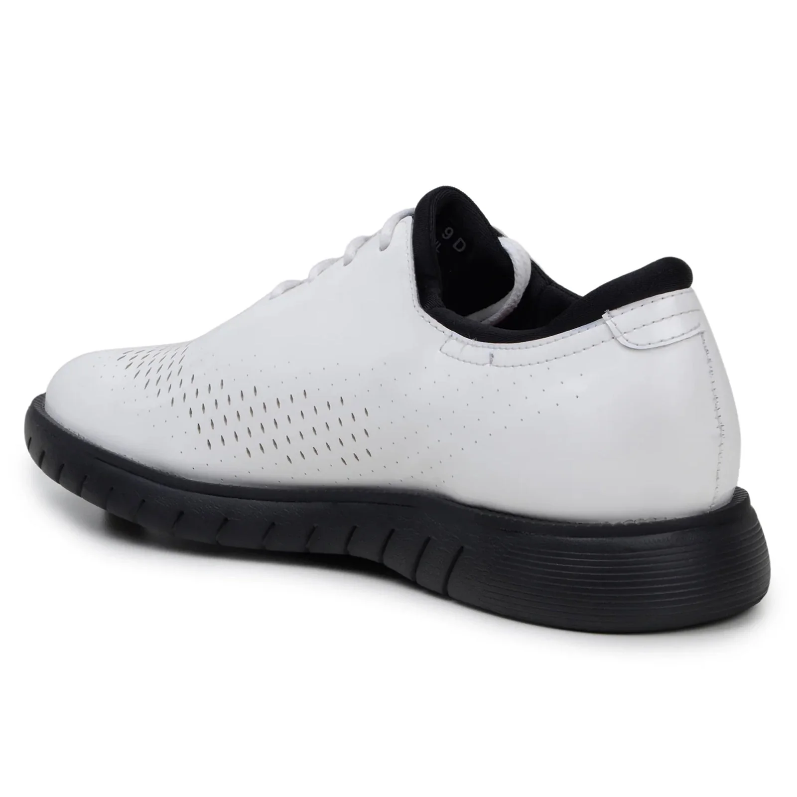 Men's Belvedere Maxim Patent Leather Tuxedo Dress Sneaker in White - Image 4