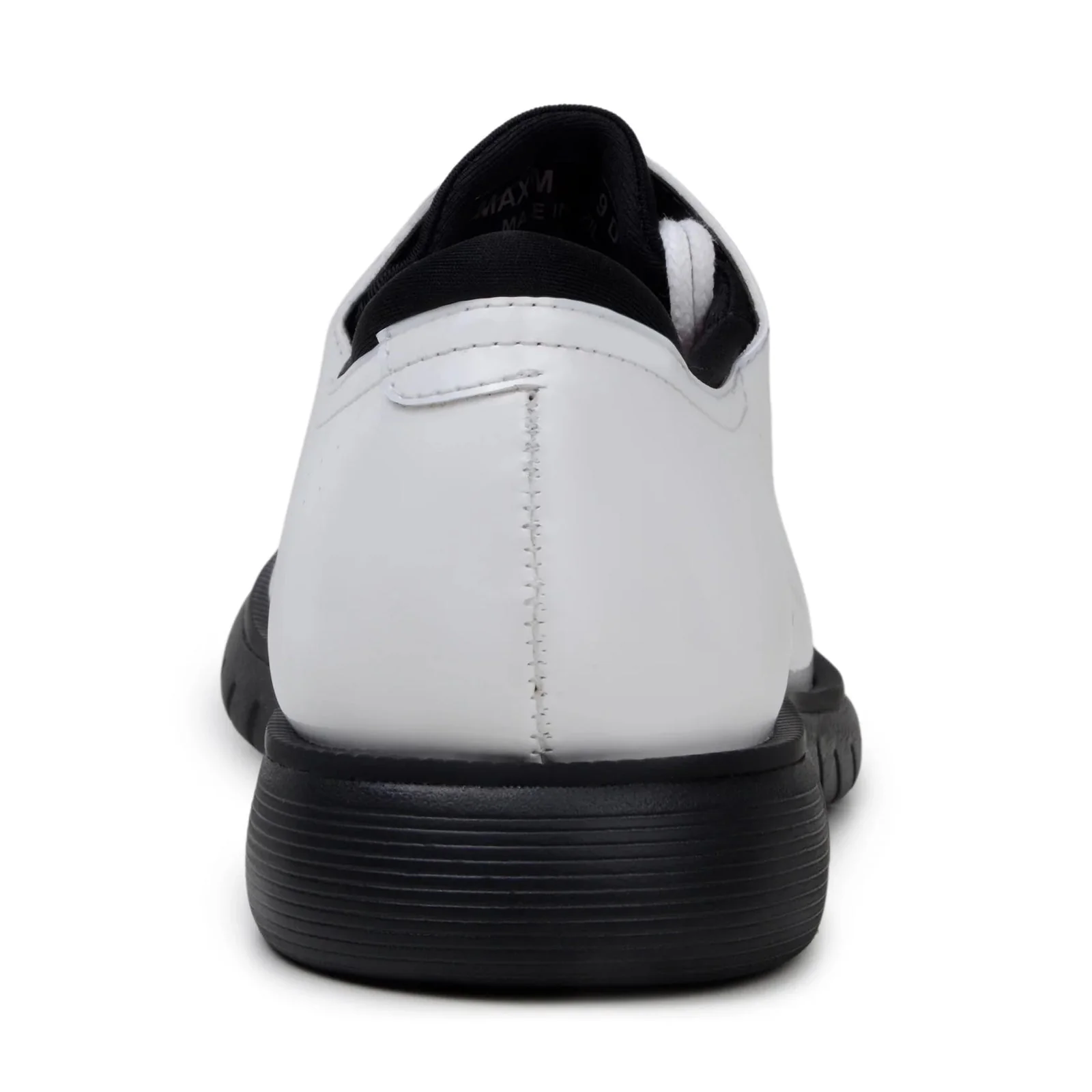 Men's Belvedere Maxim Patent Leather Tuxedo Dress Sneaker in White - Image 5