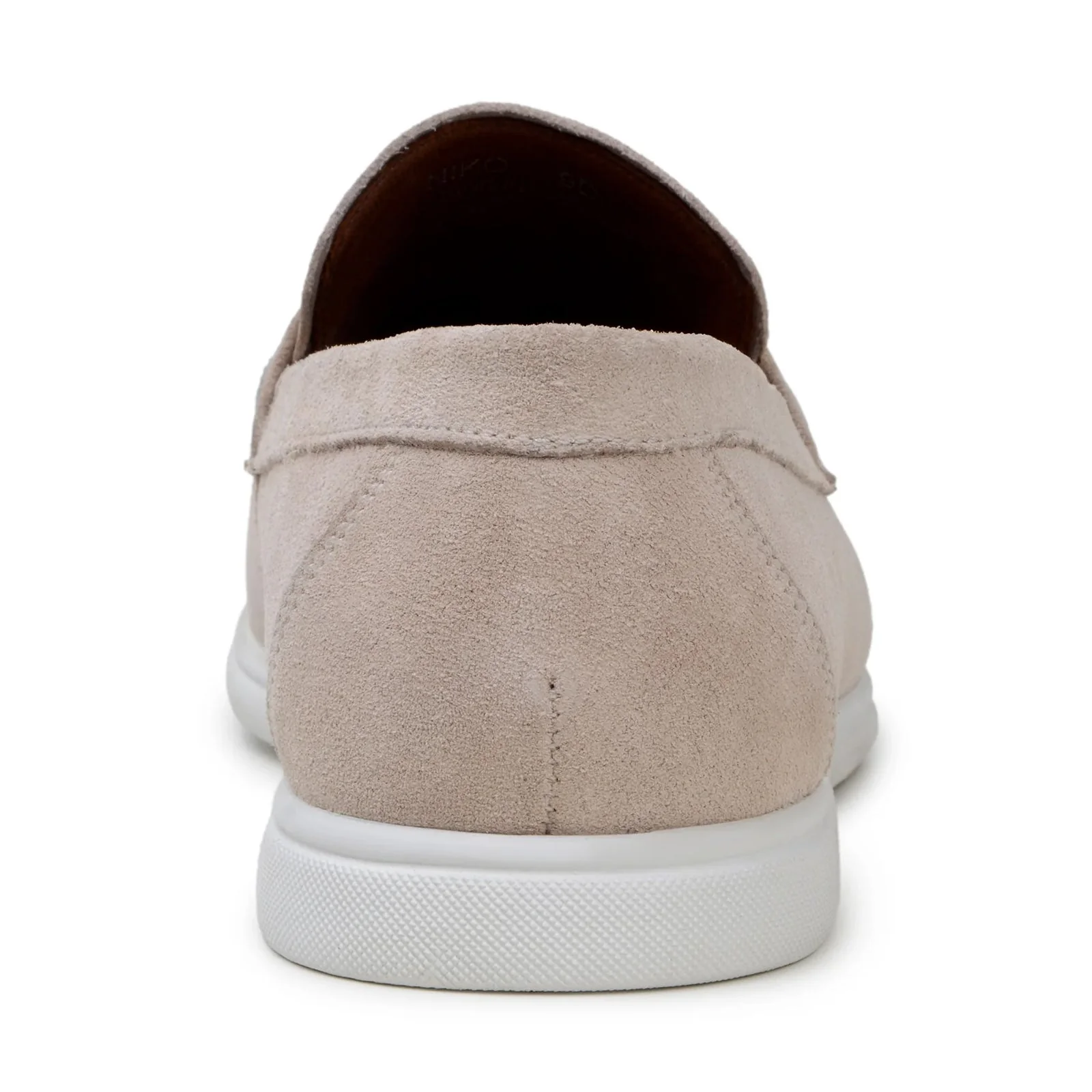 Men's Belvedere Niko Italian Suede Casual Slip on Penny Loafer in Sand - Image 5