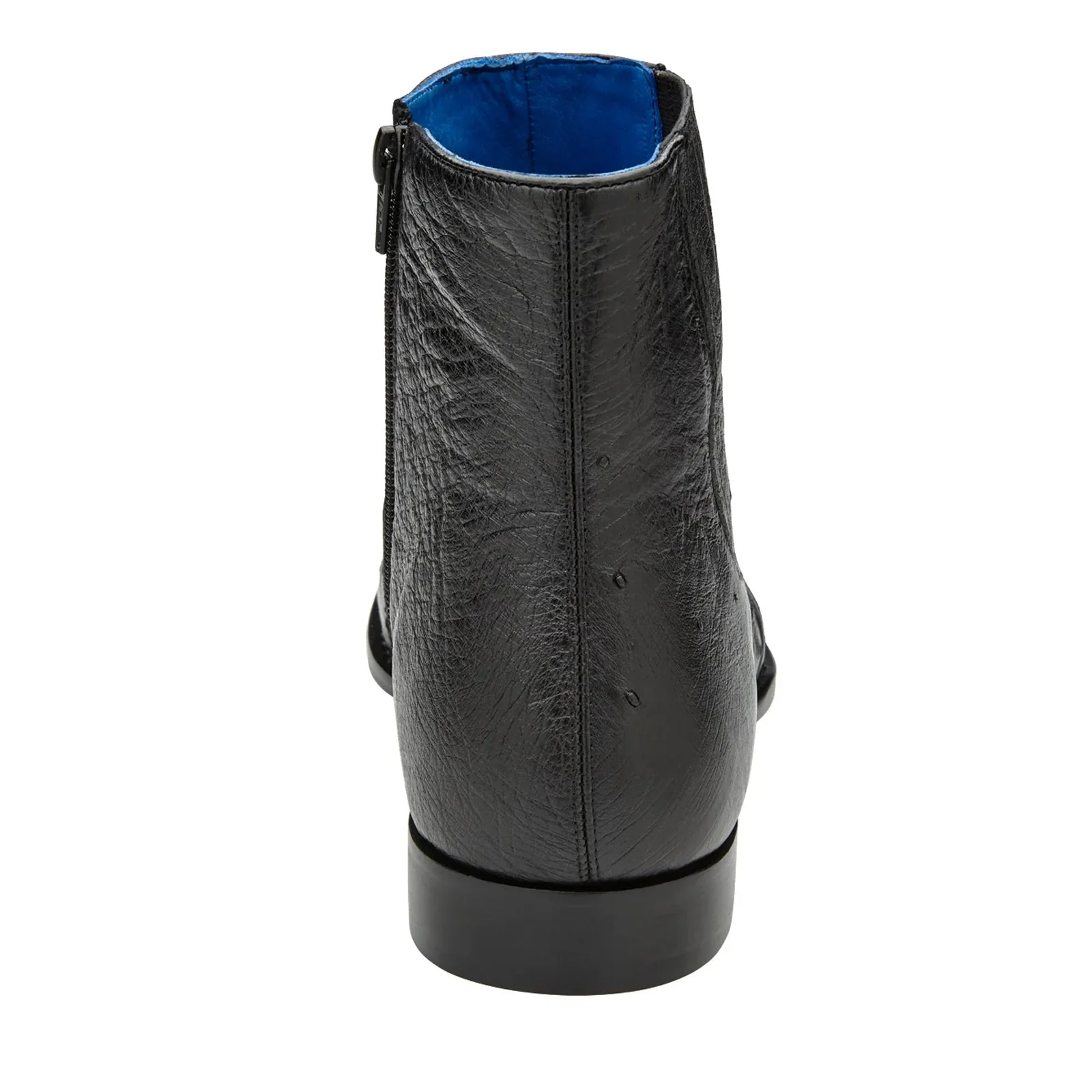 Men's Belvedere Roger Ostrich Quill Dress Boot in Black - Image 5