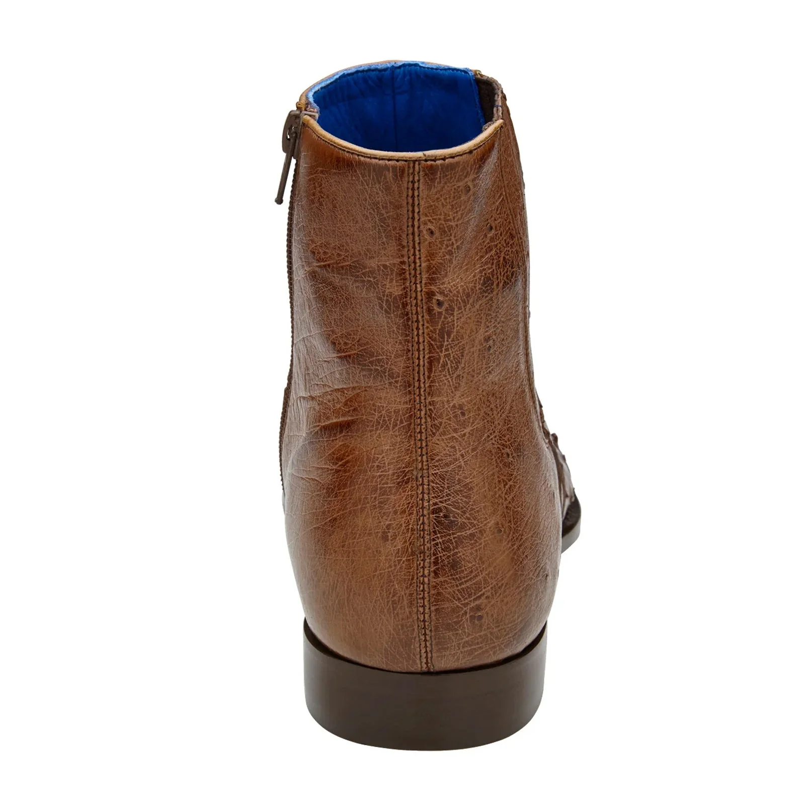 Men's Belvedere Roger Ostrich Quill Dress Boot in Brown - Image 5