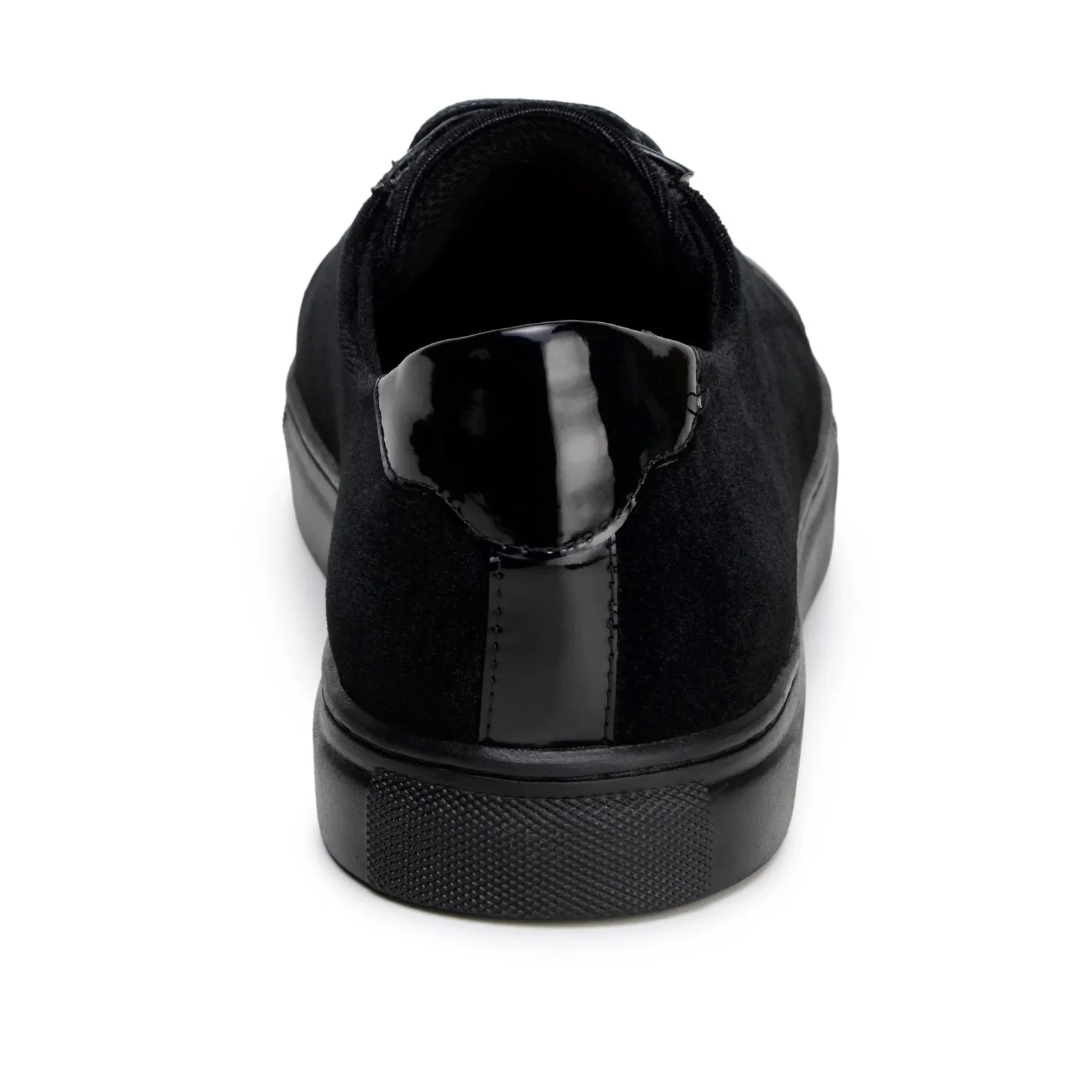 Men's Belvedere Teo Velvet & Patent Leather Dress Sneaker in Black - Image 5