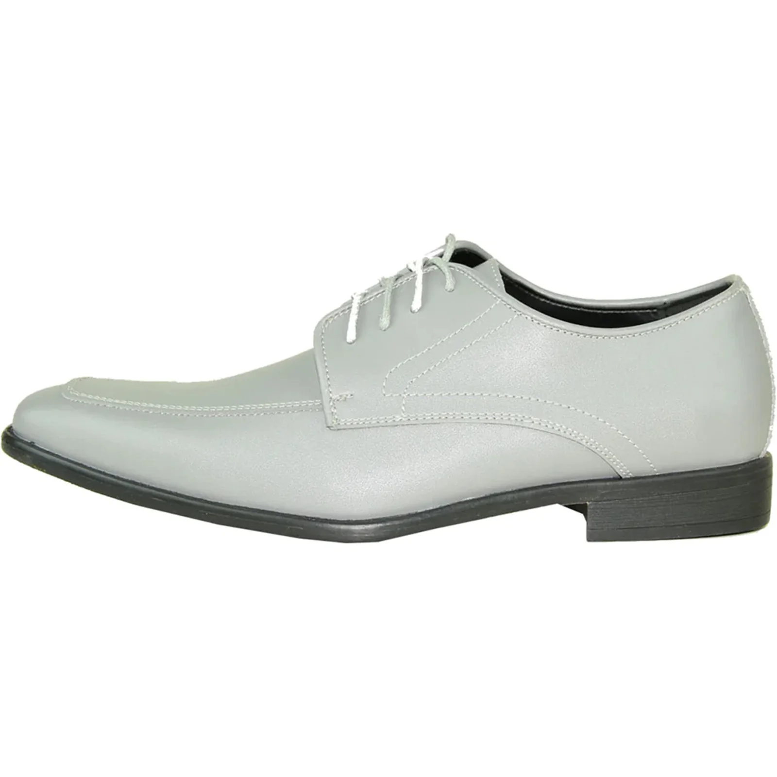 Mens Formal Oxford Lace Up Dress & Tuxedo Shoe in Charcoal Grey - Image 3