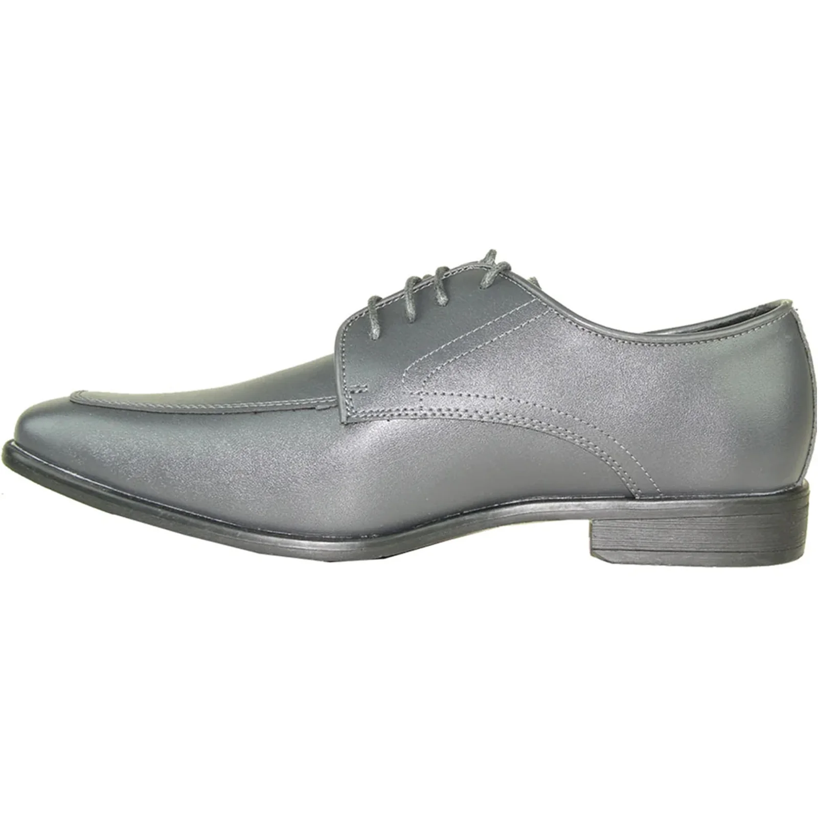Mens Formal Oxford Lace Up Dress & Tuxedo Shoe in Light Grey - Image 3