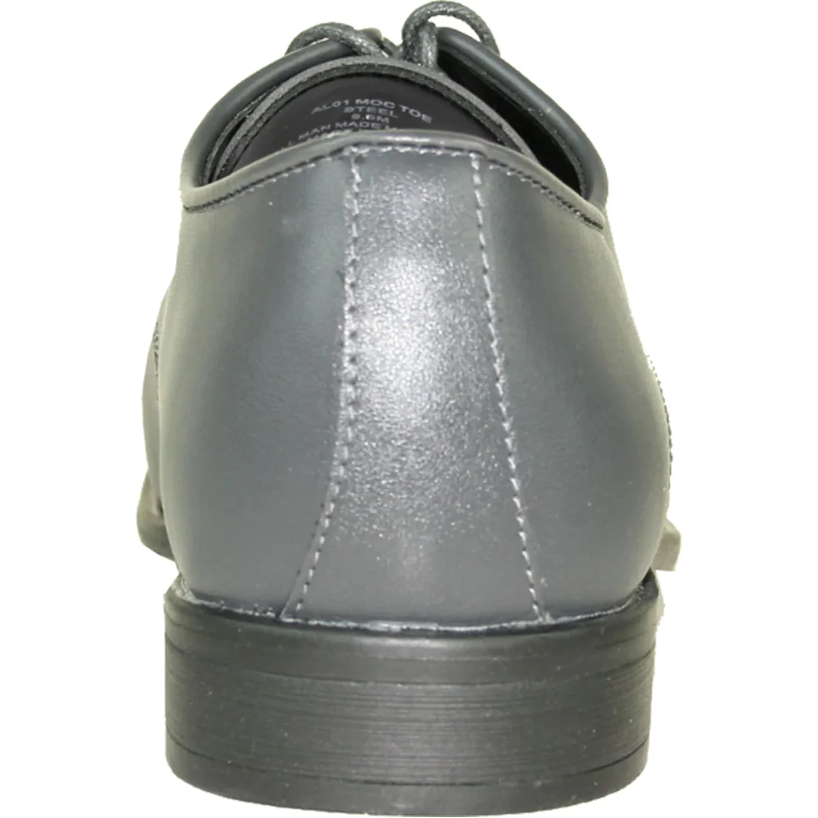 Mens Formal Oxford Lace Up Dress & Tuxedo Shoe in Light Grey - Image 5