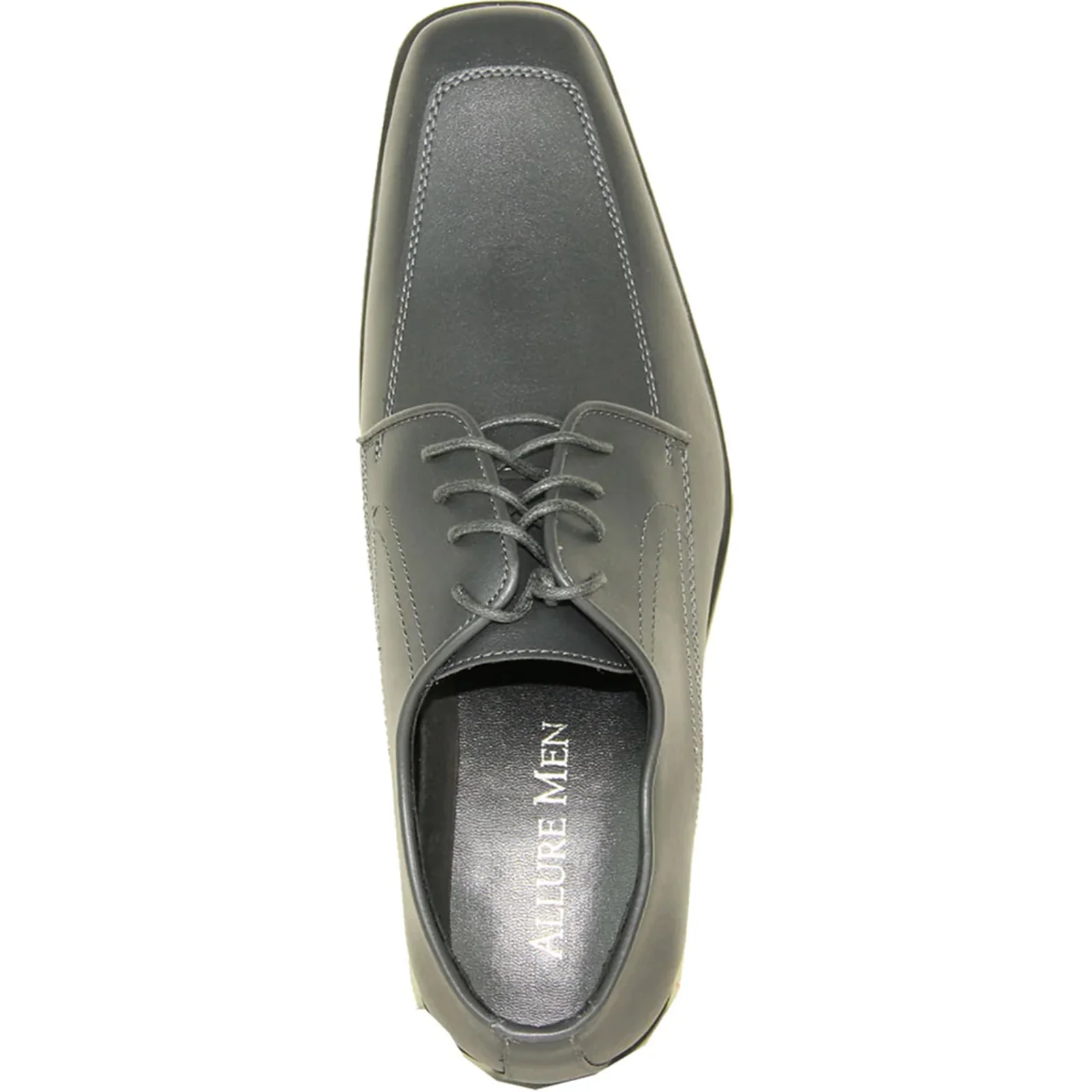 Mens Formal Oxford Lace Up Dress & Tuxedo Shoe in Light Grey - Image 6