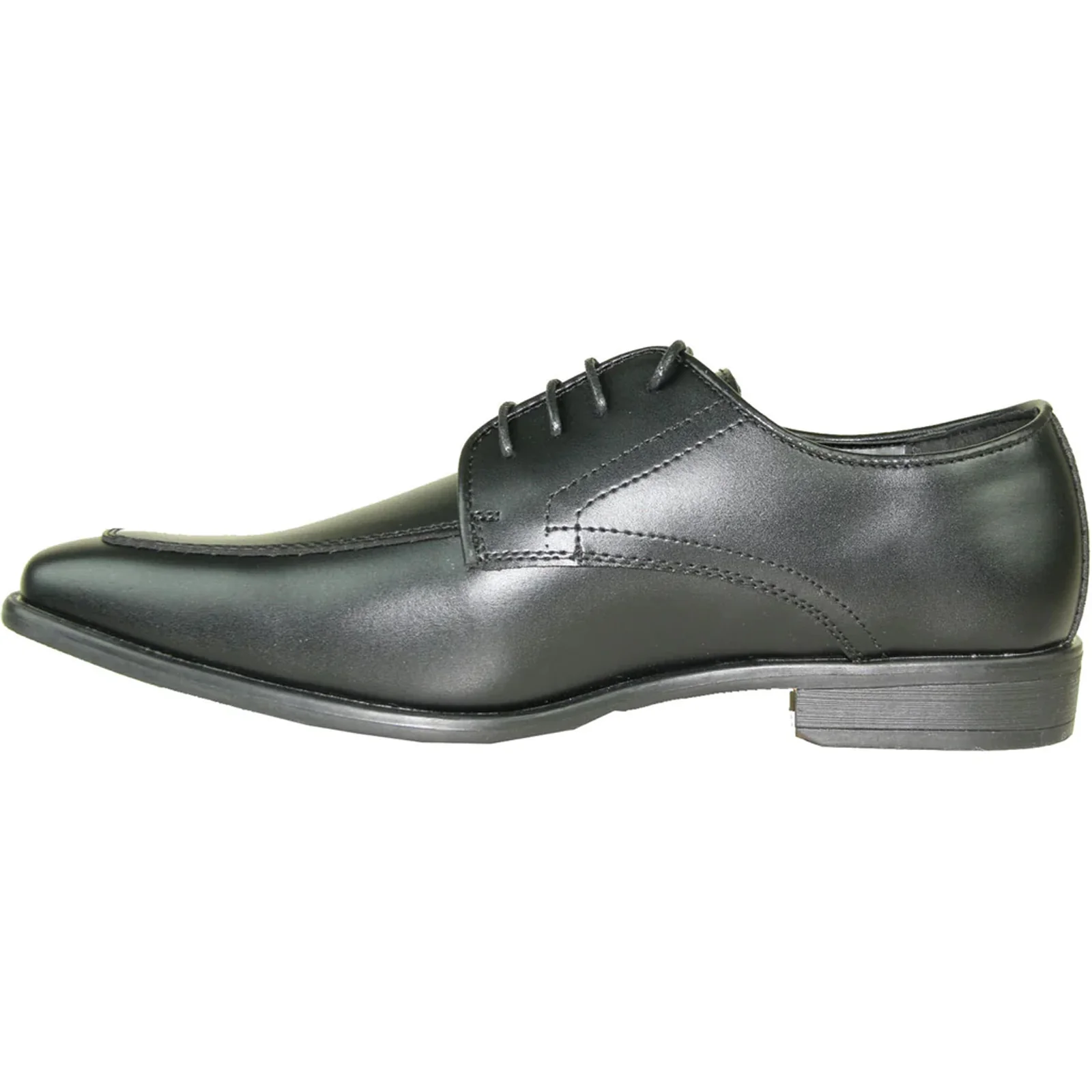 Mens Formal Oxford Lace Up Dress & Tuxedo Shoe in Matte Black - Image 3