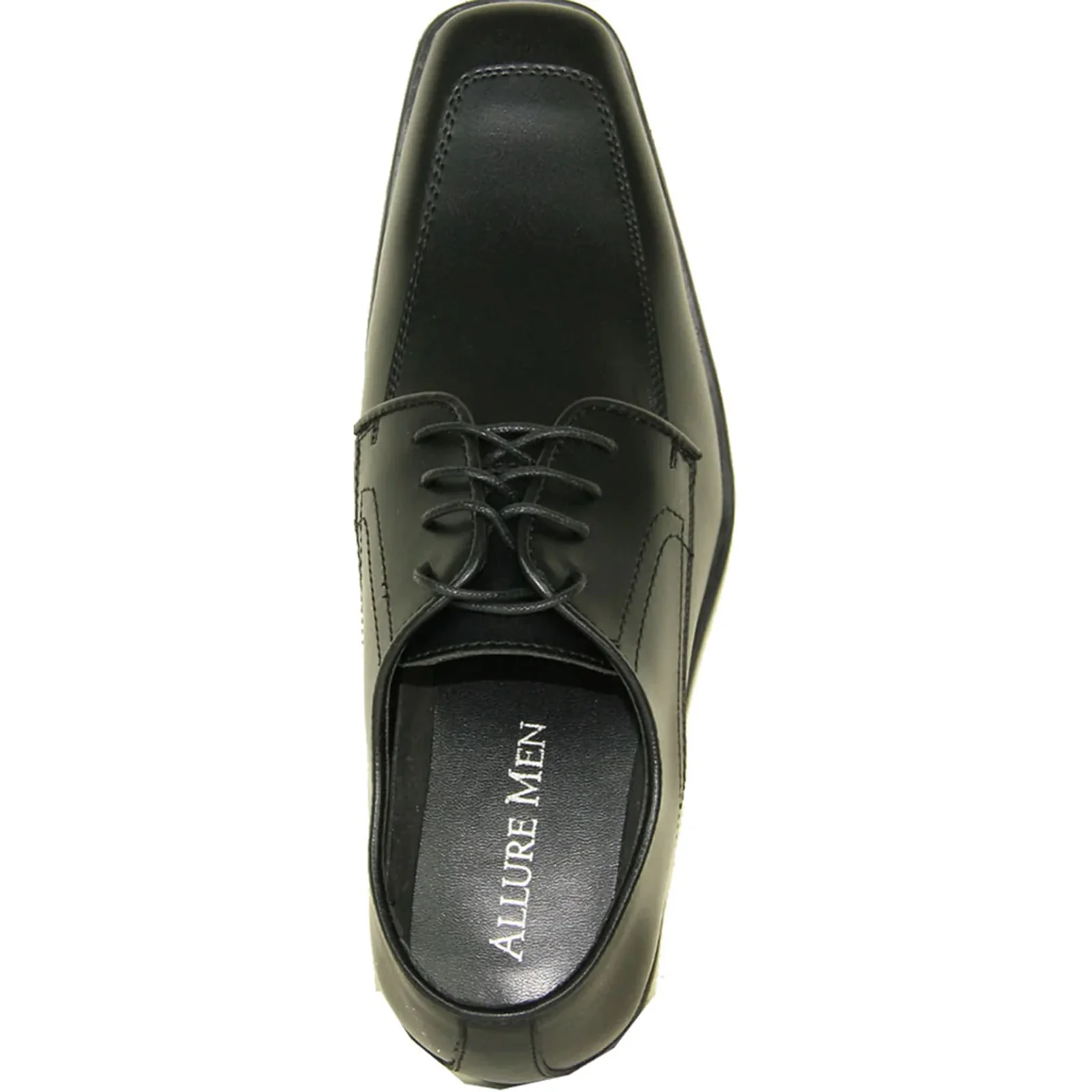 Mens Formal Oxford Lace Up Dress & Tuxedo Shoe in Matte Black - Image 6
