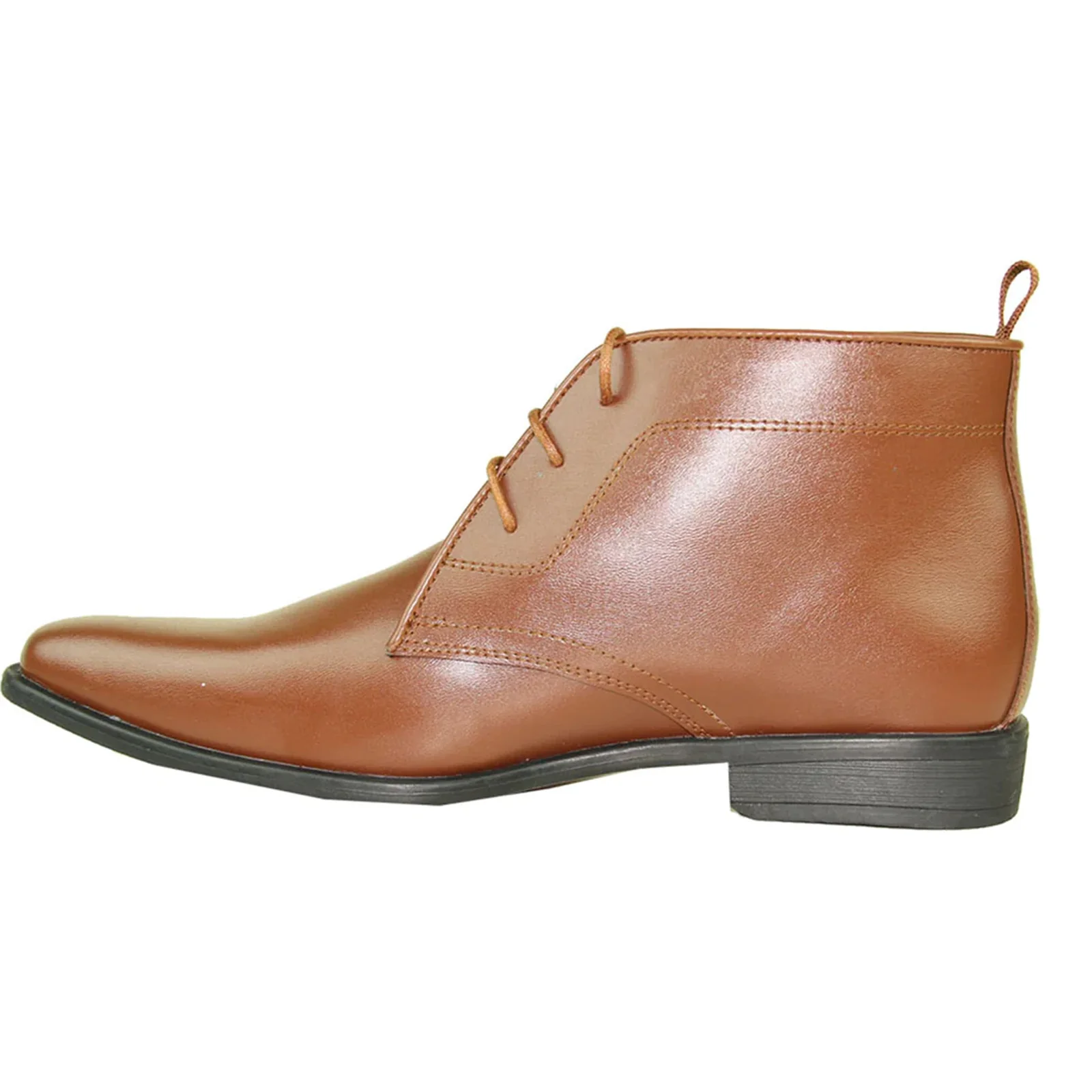 Mens Formal Prom & Wedding Dress Ankle Boot in Brown - Image 3