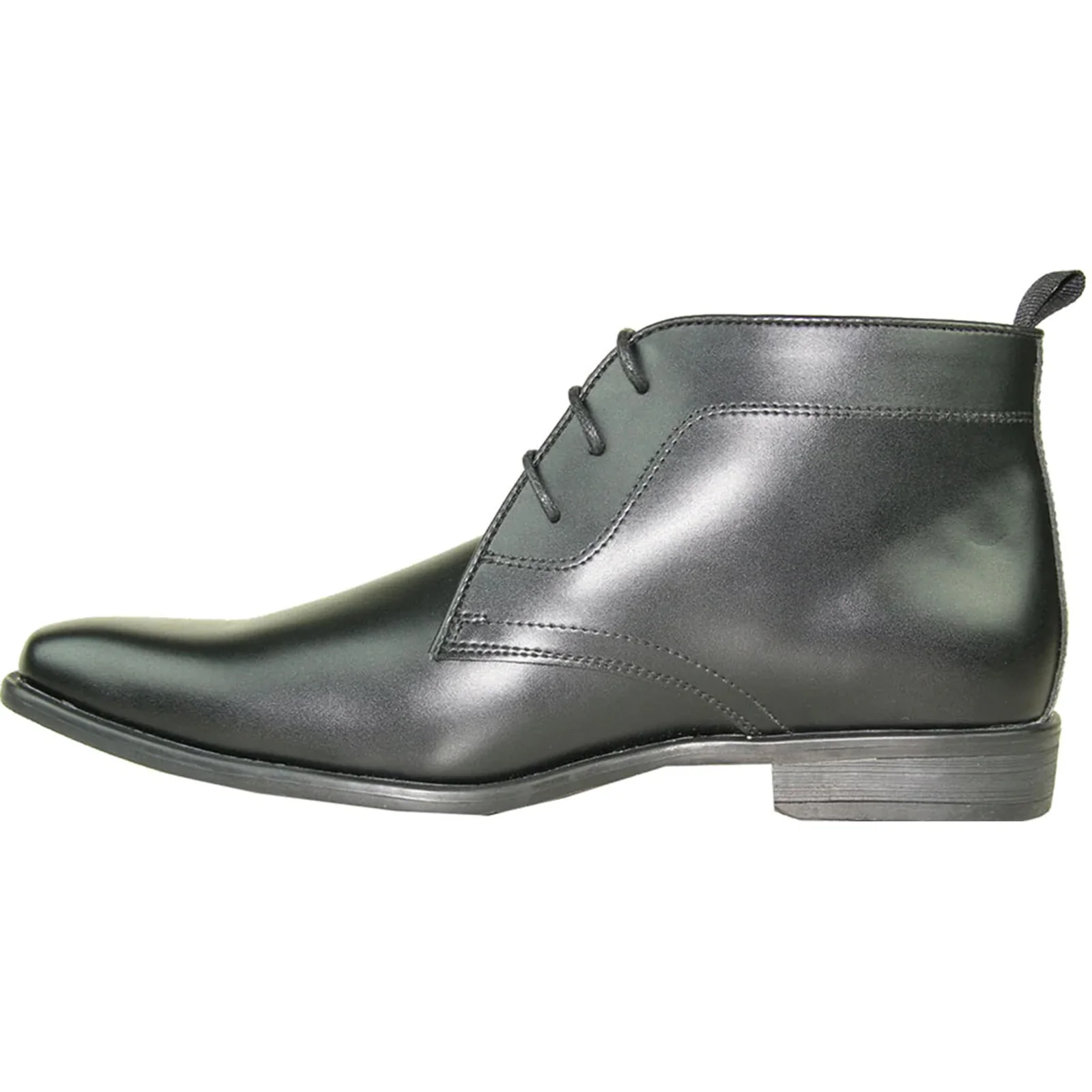 Mens Formal Prom & Wedding Dress Ankle Boot in Matte Black - Image 3