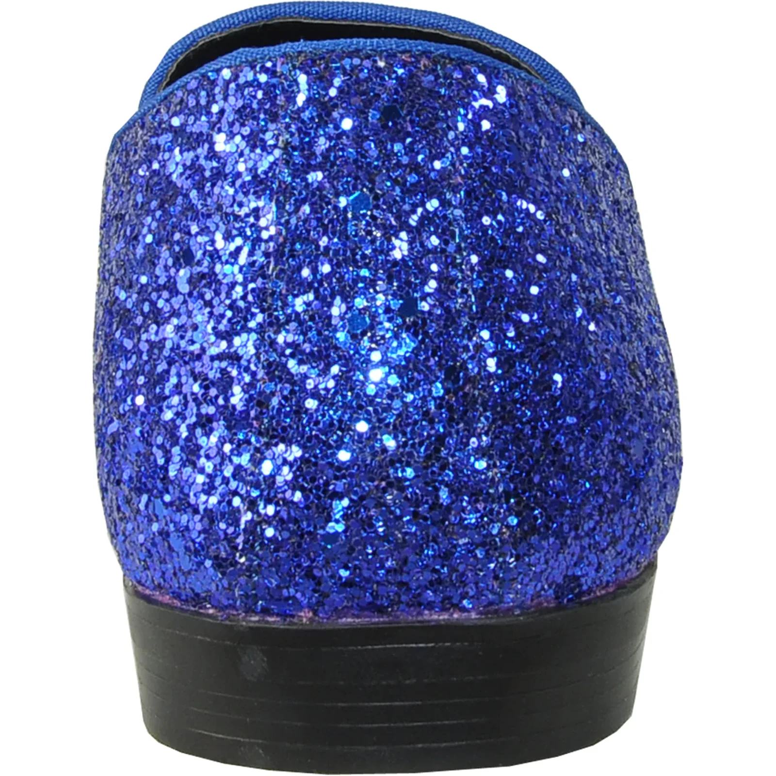 Mens Modern Glitter Sequin Prom Tuxedo Loafer in Royal Blue - Image 5