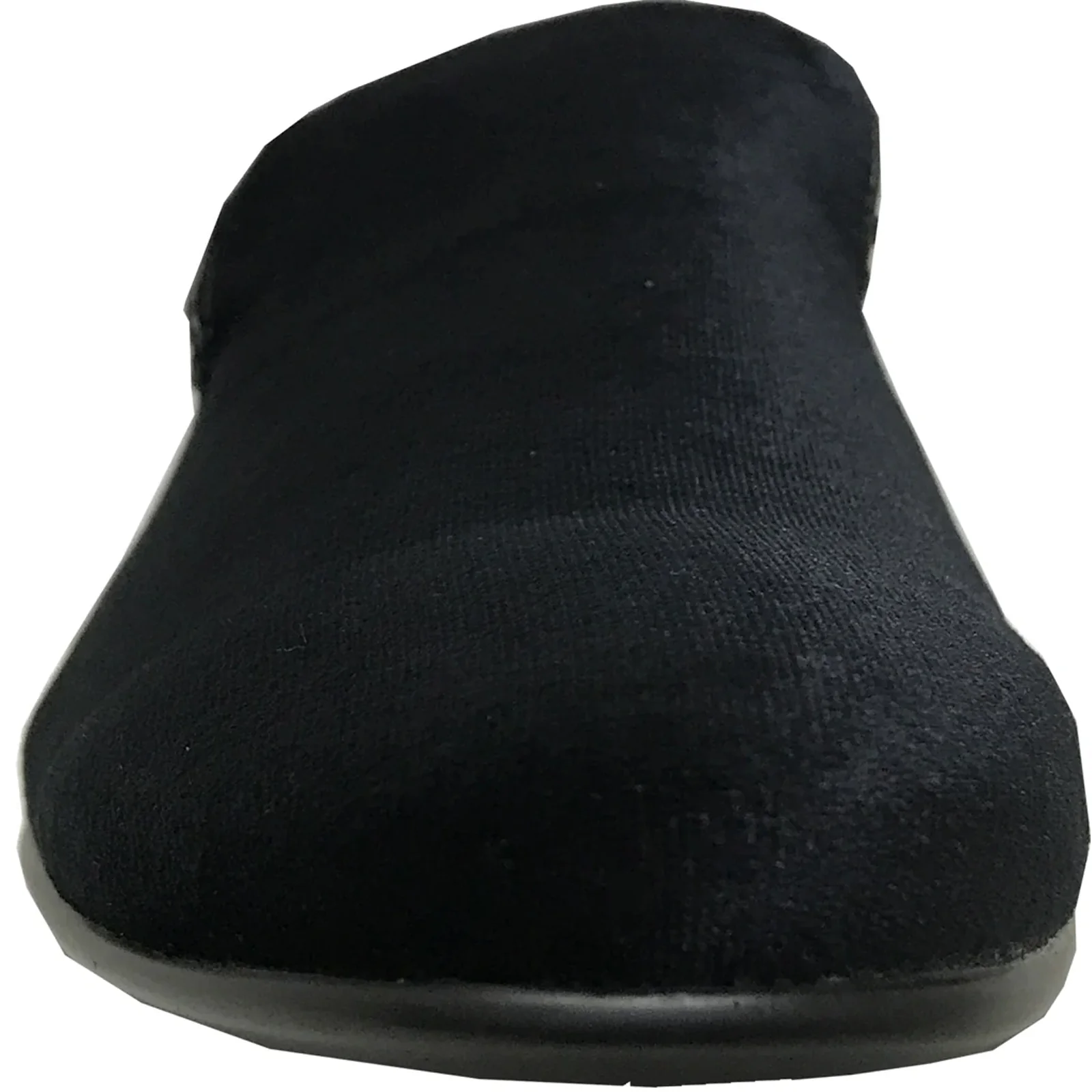 Mens Modern Slip On Velvet Tuxedo Loafer in Black - Image 4
