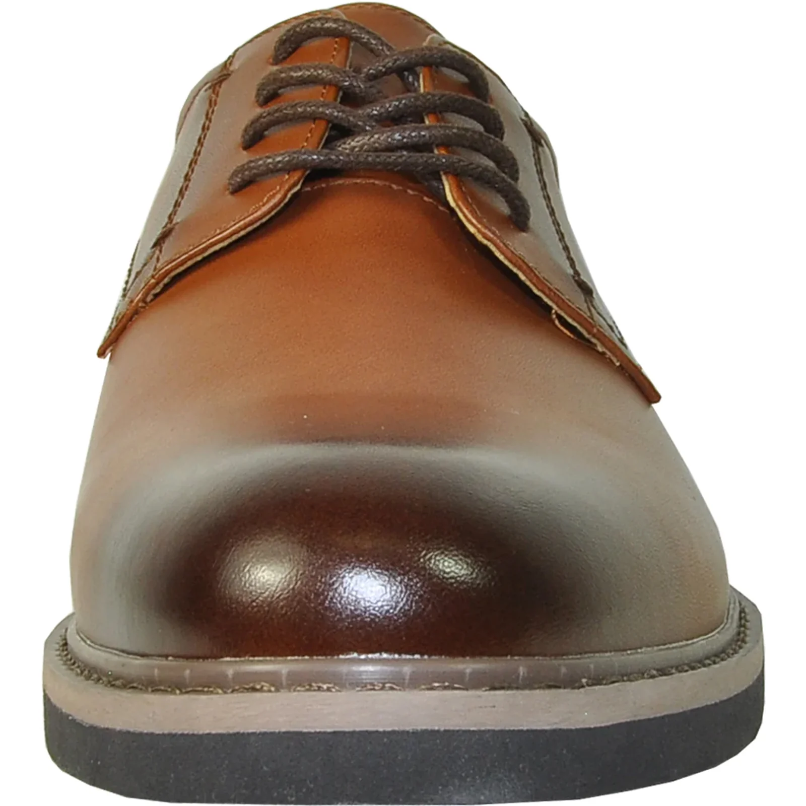 Mens Relaxed Oxford Dress Shoe in Antique Cognac Brown - Image 4