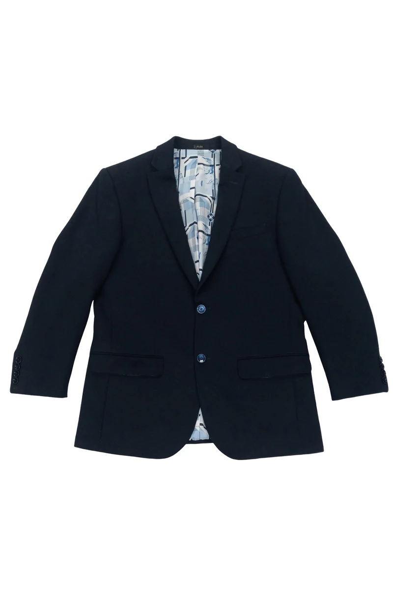 Men's Slim Fit Ultra Stretch Travel Sport Coat Blazer in Navy