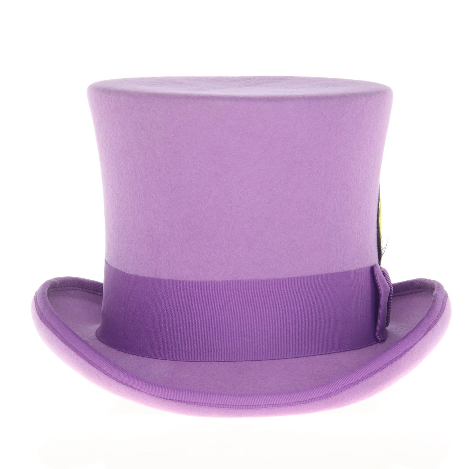 Men's Tall 100% Wool Dress Top Hat in Purple