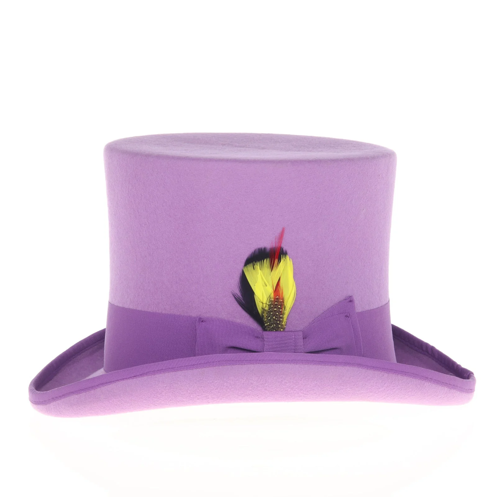 Men's Tall 100% Wool Dress Top Hat in Purple - Image 3