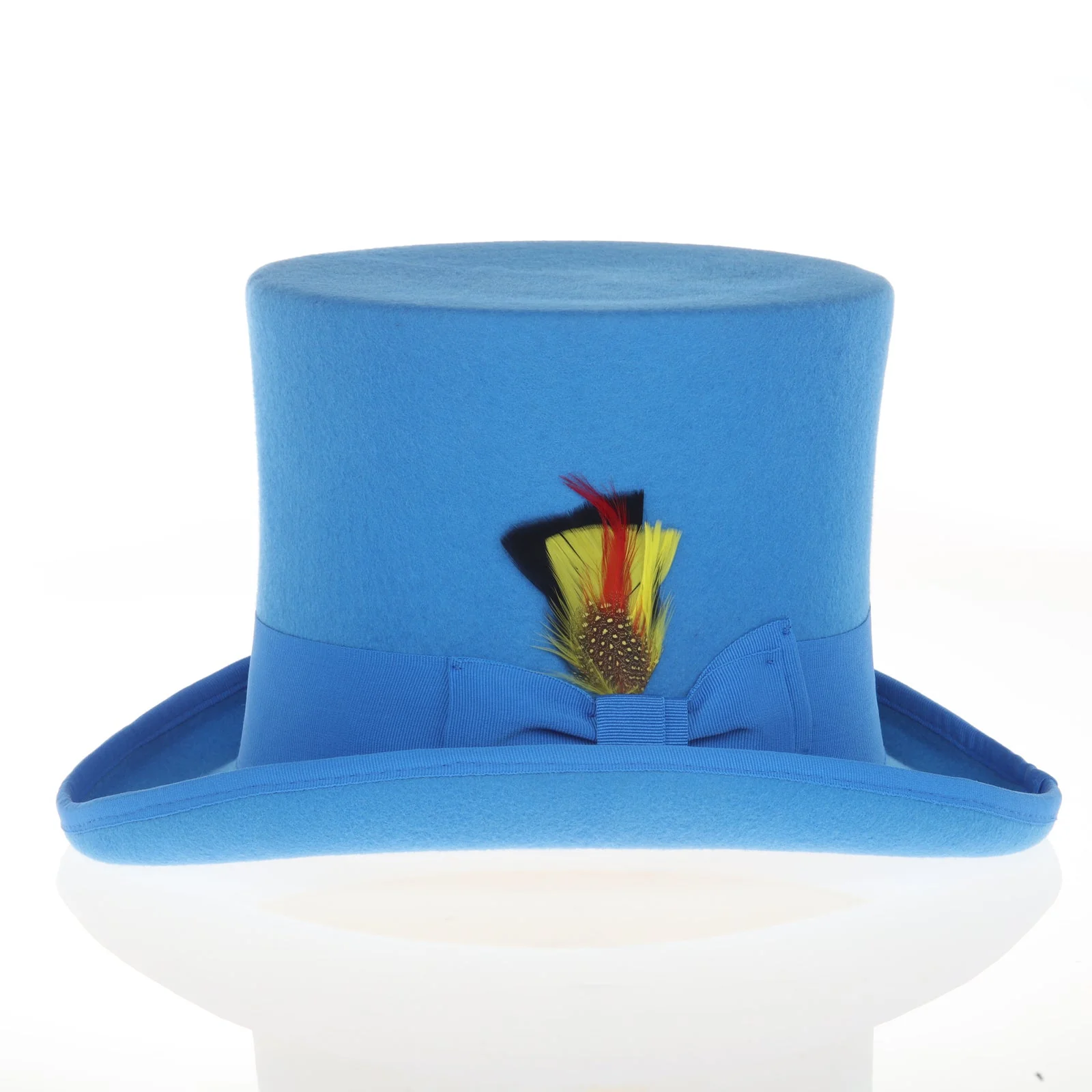 Men's Tall 100% Wool Dress Top Hat in Royal Blue - Image 2