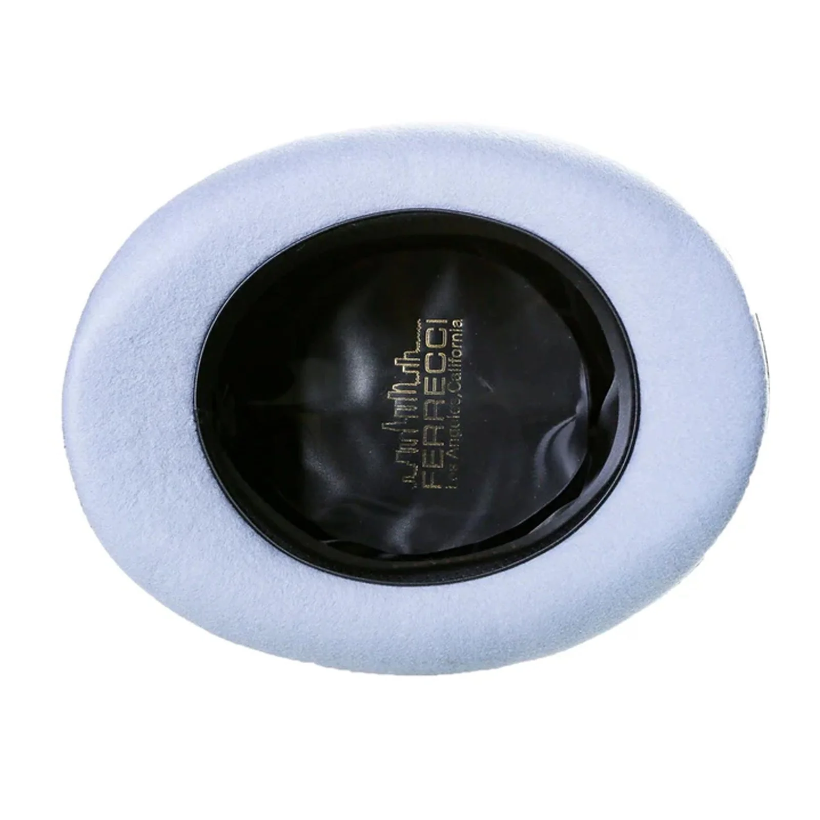 Men's Tall 100% Wool Dress Top Hat in Sky Blue - Image 3