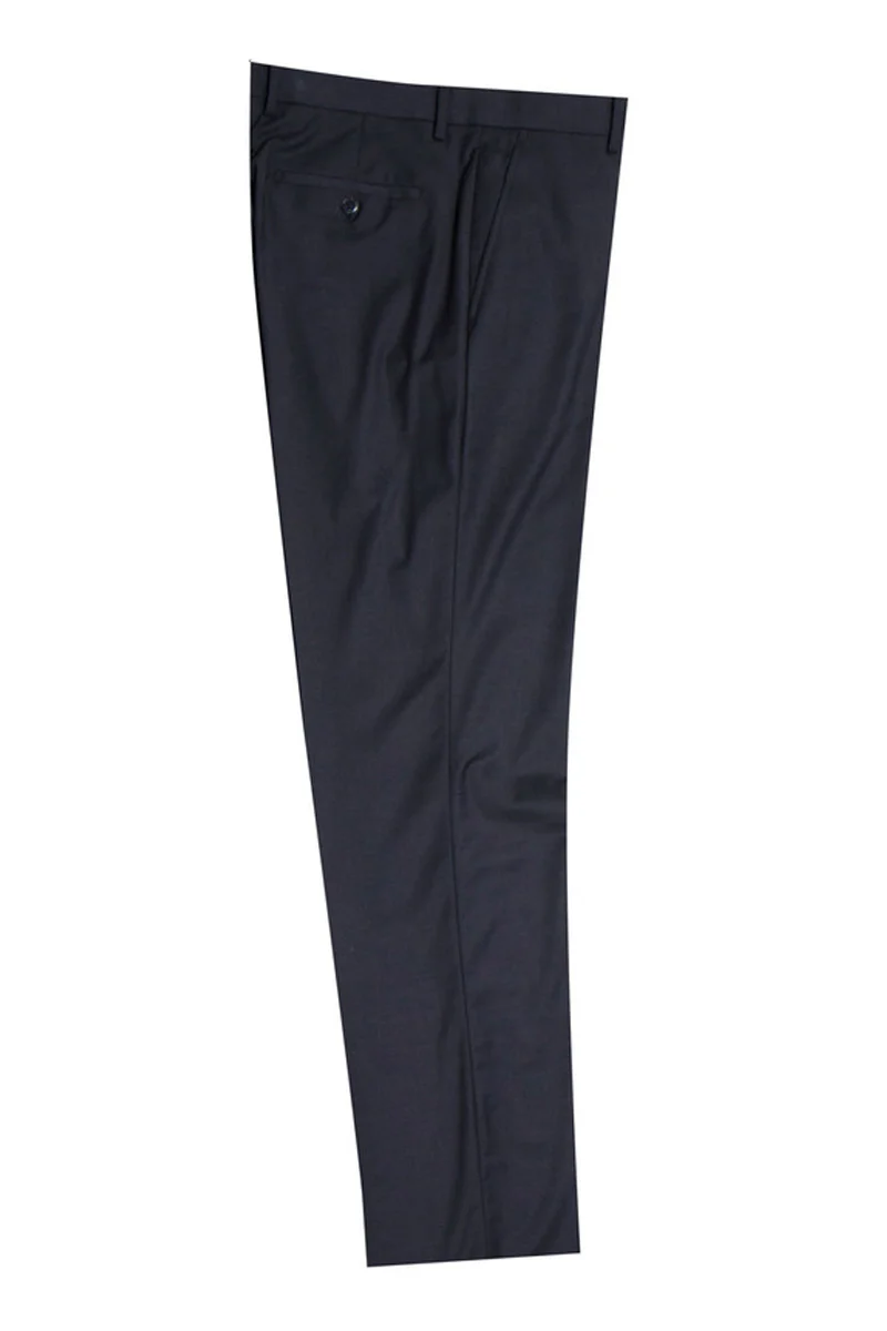 Men's Two Button Vested Stacy Adams Basic Suit in Charcoal Grey - Image 3