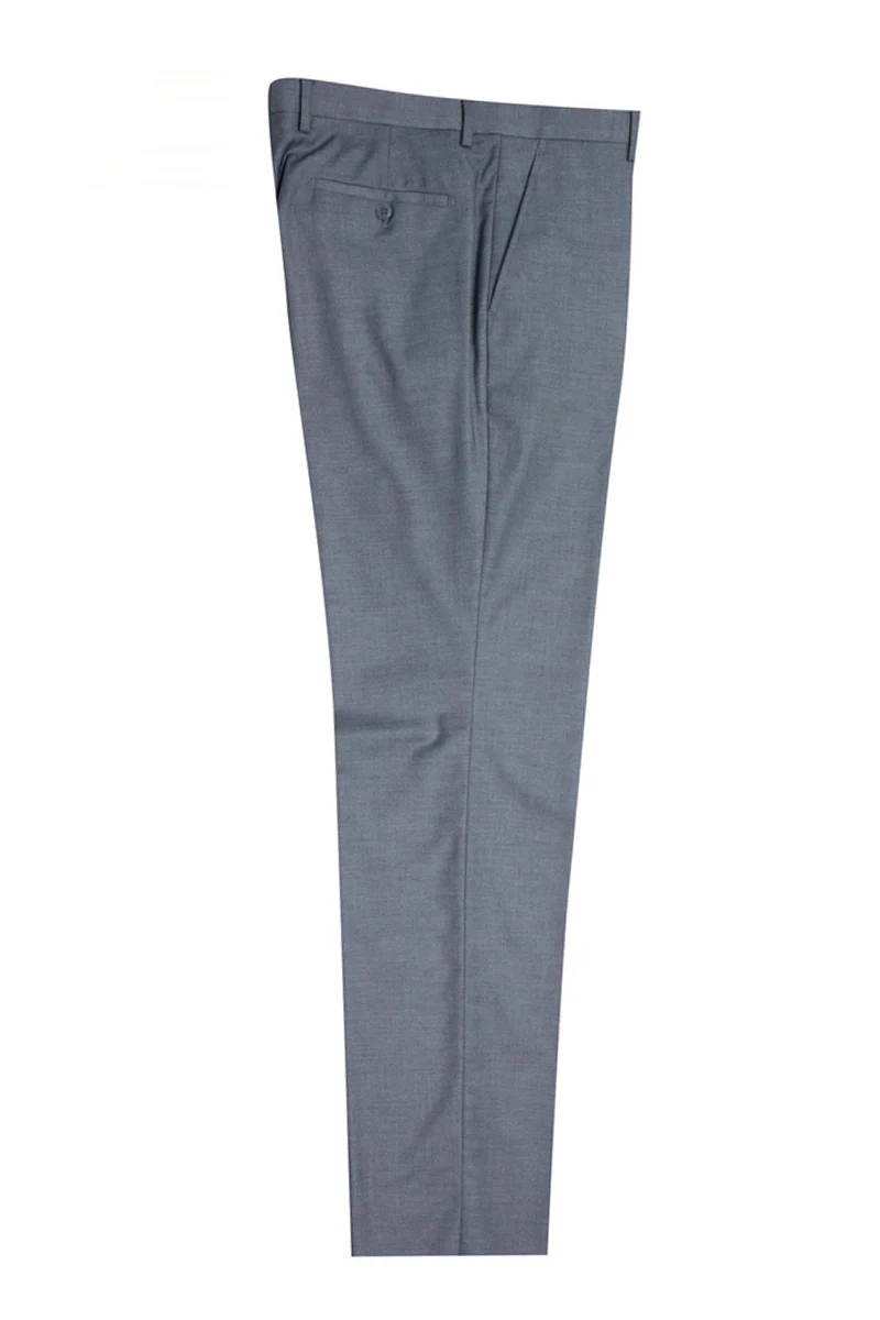 Men's Two Button Vested Stacy Adams Basic Suit in Grey - Image 3