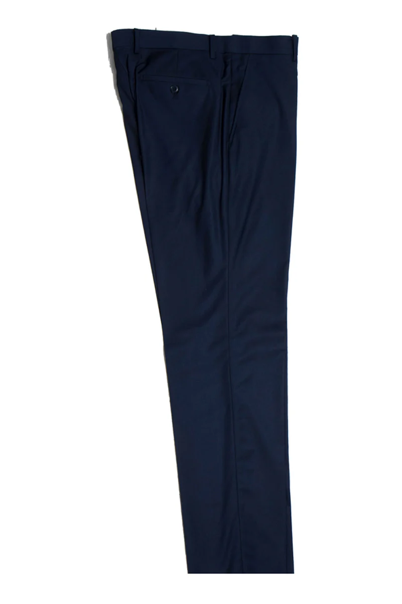Men's Two Button Vested Stacy Adams Basic Suit in Navy Blue - Image 3