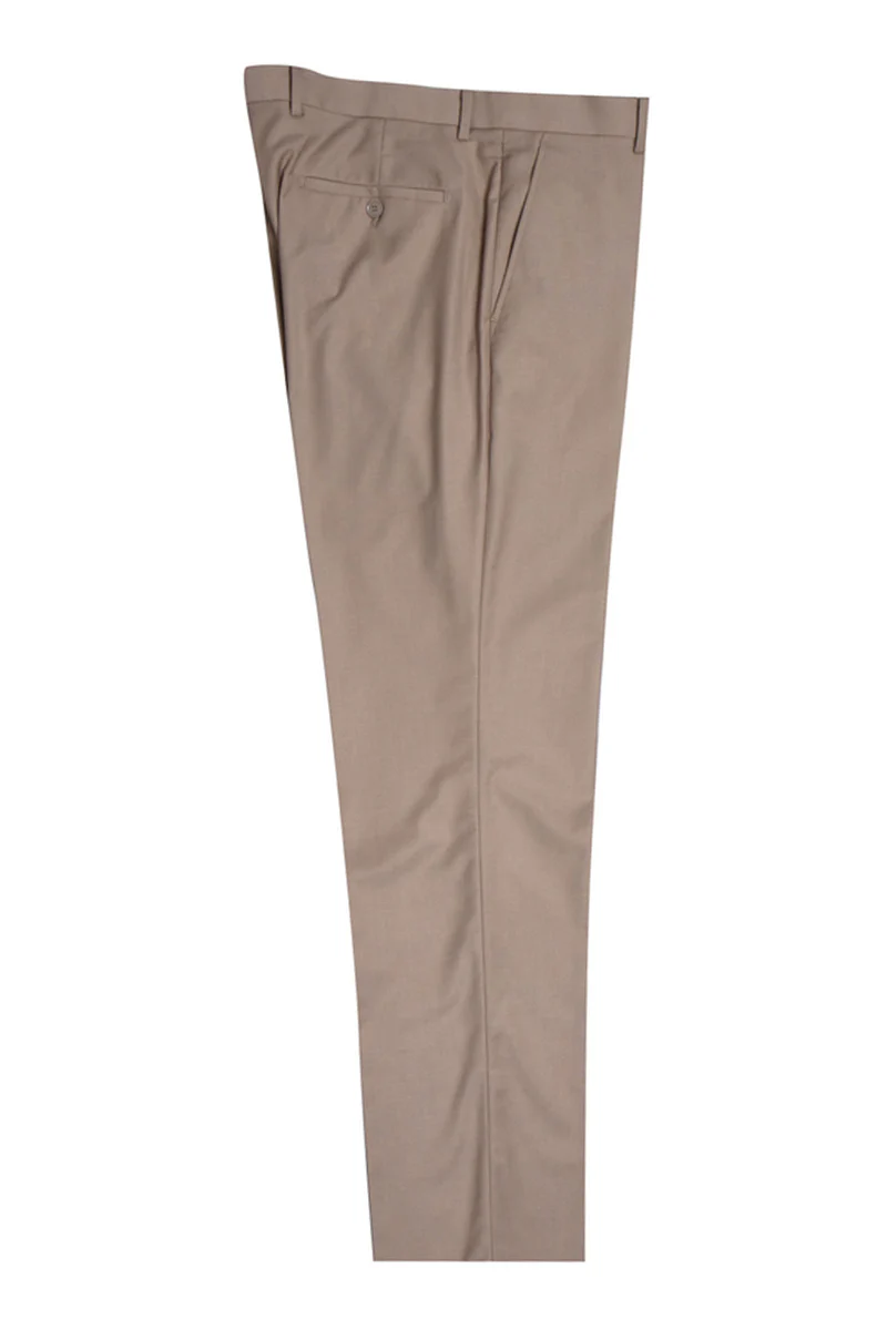 Men's Two Button Vested Stacy Adams Basic Suit in Tan - Image 2