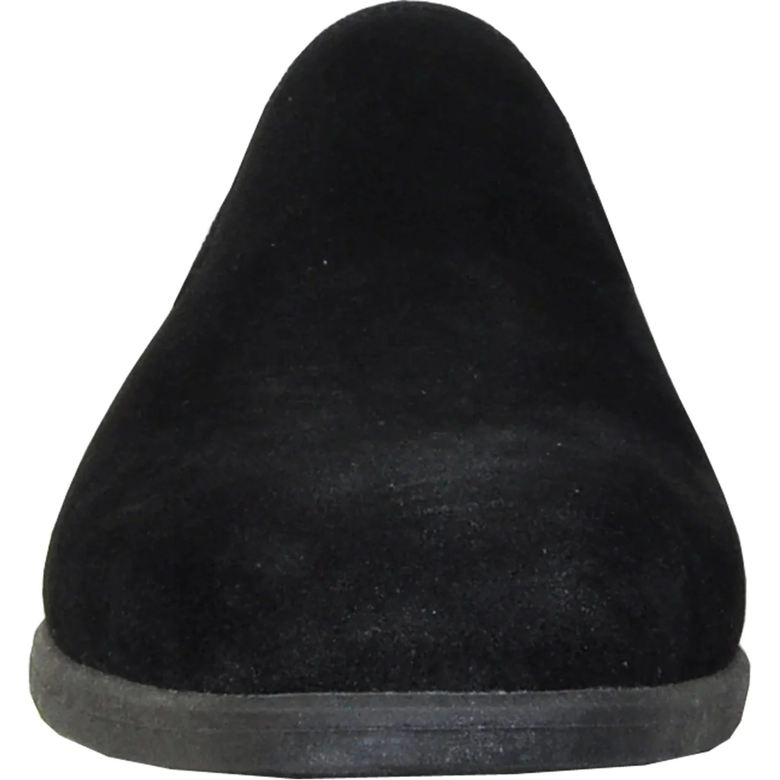 Mens Vegan Suede Wedding & Prom Slip On Loafer Dress Shoe in Black - Image 4