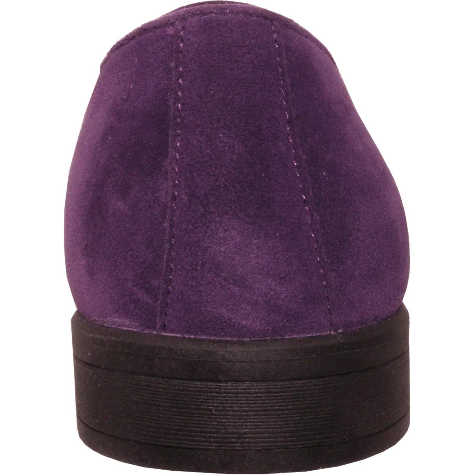Mens Vegan Suede Wedding & Prom Slip On Loafer Dress Shoe in Purple - Image 5