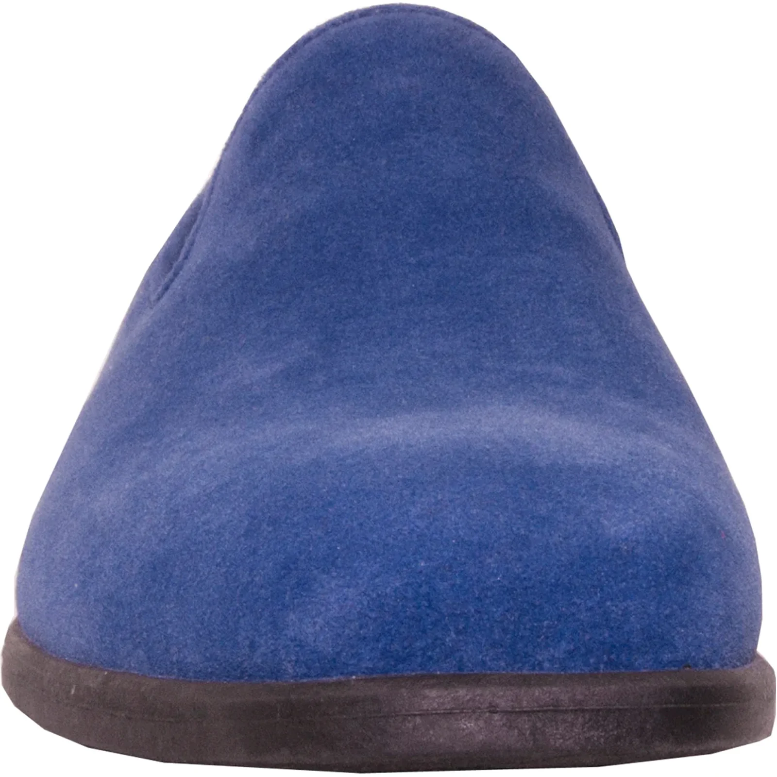 Mens Vegan Suede Wedding & Prom Slip On Loafer Dress Shoe in Royal Blue - Image 4